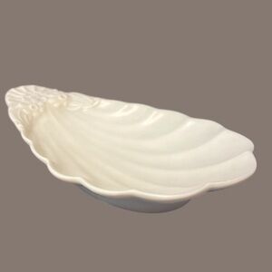 Vintage Rookwood Pottery Floral Decorated Shell Trinket Dish 6390, 1934